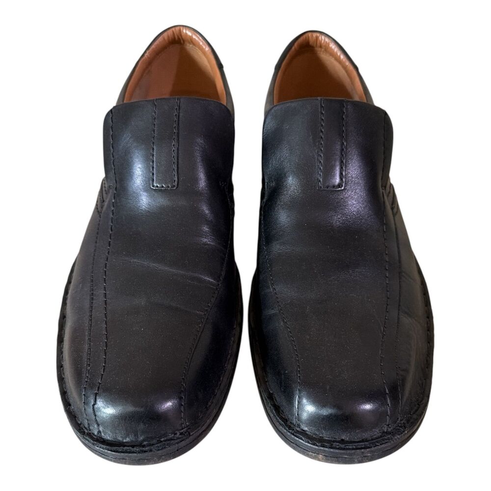 Mens Clarks Collection Soft Cushion Ortholite Dress Shoes Leather Loafers 12 M